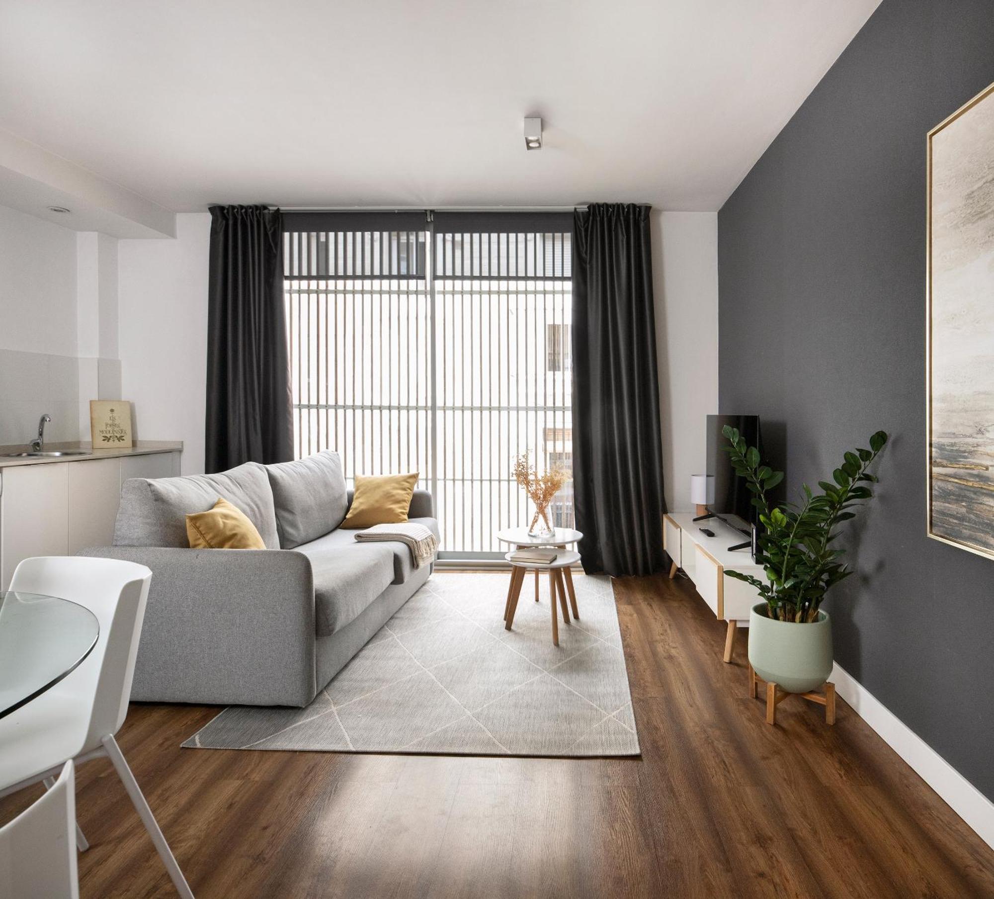 One-Bedroom Apartment Terrace Bilbao 11
