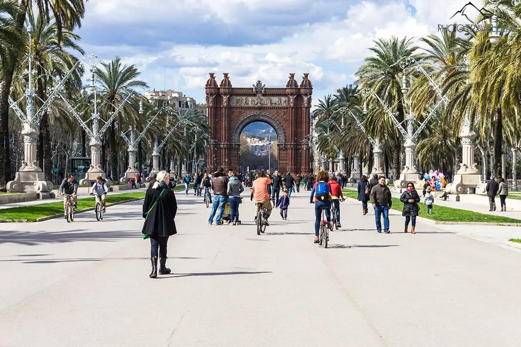 Flaniermeile vom Arc de Triomf zum Parc de la Ciutadella