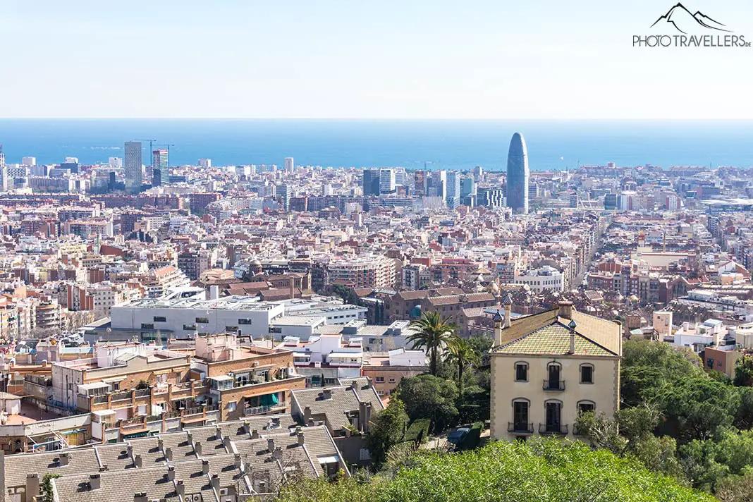Der Blick auf Barcelona vom Parc del Guinardó